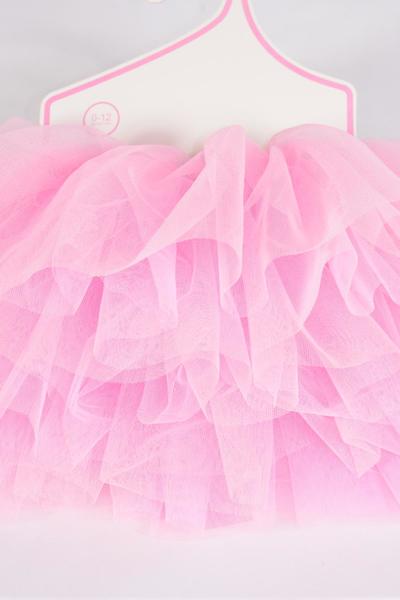 Tutu Dress Baby Pink / PC baby Pink , Size - 0 -12 month , Display Card OPP bag & UPC Code