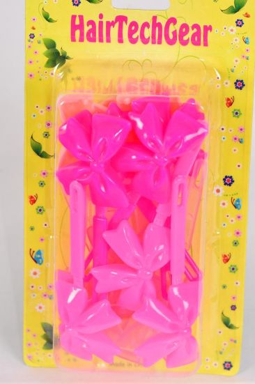 Barrettes Large Bow-tie Pink Mix / 12 Card = Dozen Pink Mix , Each Card has UPC Code , OPP Bag , 12 Card = Dozen