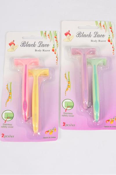 Ladys Shaver 20 pcs Disposable 2 pc/Set/10cd/box each card Have 2 pcs,10 card= Box,UPC Code,Pr Color Mix