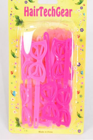 Barrettes Sunglasses Pink Mix / 12 Card = Dozen Pink MIx , Hot Pink , Fuchsia Color Mix , Each Card have UPC Code 