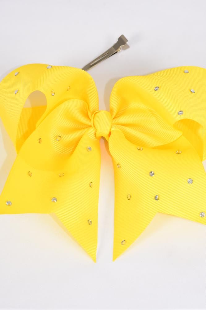 yellow bow hair tie