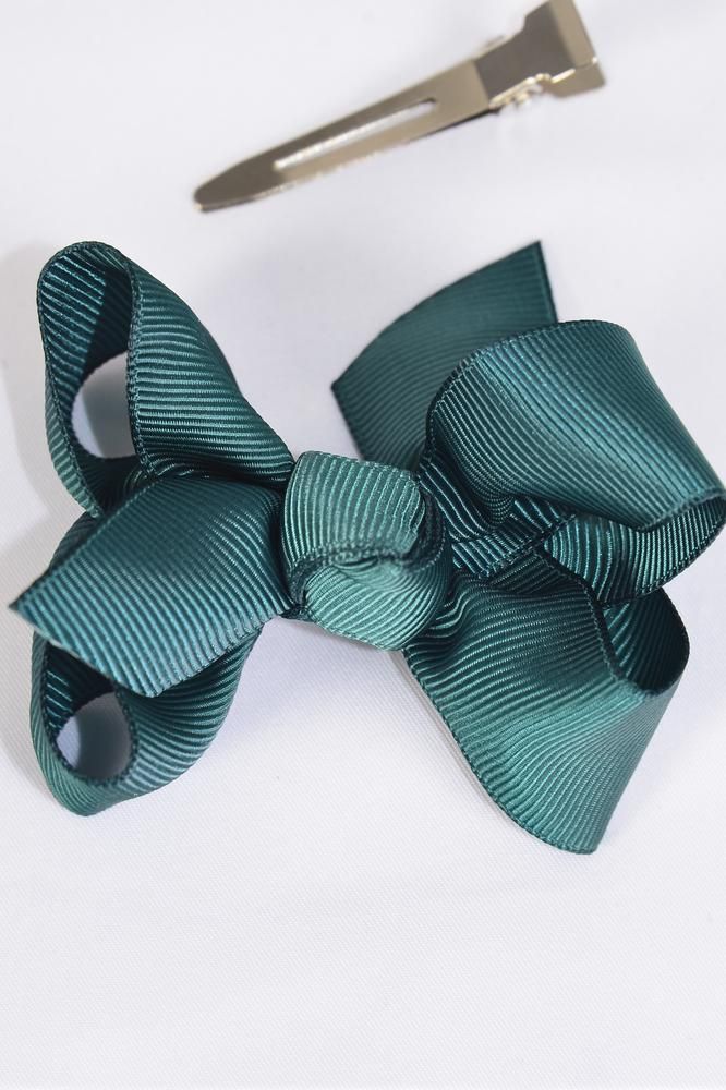 Hair Bow Grosgrain Bowtie Alligator Clip/DZ **Alligator Clip** Size3"x