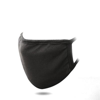 Face Mask Black - 20 pcs Comfortable Cotton / Pack Black , Ear Loops , Personal Protection , Washable , OPP Bag