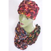 Turban Headwrap Cotton Stretch Leopard Ethnic Multi/DZ **Multi** 2 Of each Pattern Asst,Wrinkle Free, Super Comfort,Hang Tag &amp; UPC Code