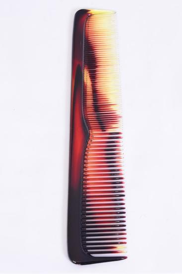 Comb 9 inch Breakable Dresser Comb Tortoise / 12 pcs = Dozen  Tortois , Size - 9" Long , Individual Pack & UPC Code