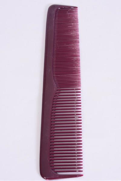 Comb 9 inch Breakable Dresser Comb / 12 pcs = Dozen Size - 9" Long , Individual OPP Bag and UPC Code , Choose Colours