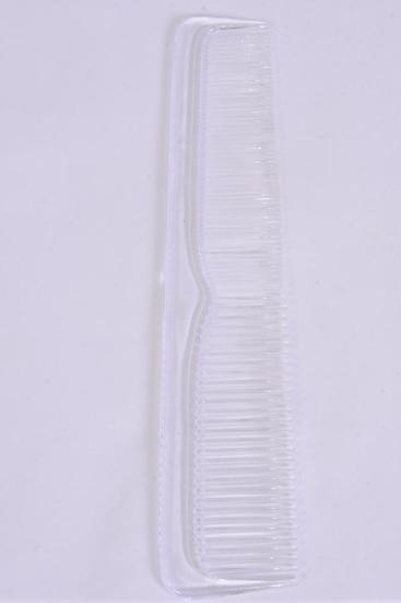 Comb 9 inch Breakable Dresser Comb Clear / 12 pcs = Dozen Clear , Size - 9" Long , Individual Pack & UPC Code