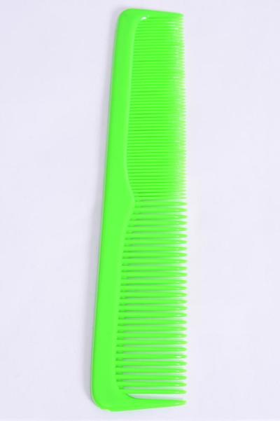 Comb 9 inch Breakable Dresser Comb / 12 pcs = Dozen Size - 9" Long , Individual OPP Bag and UPC Code , Choose Colours