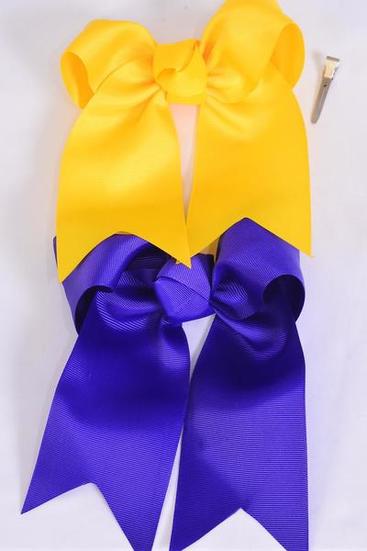 And This is The Brand Field Alligator Clip , Size - 6.5" x 6" Wide , 6 Purple , 6 Yellow Color Asst , Clip Strip and UPC Code