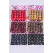 Wooden Beads 288 pcs Large 16 mm Wide/DZ Size-16 mm Wide,UPC Code,Choose Colors,24 pcs per Bag,12 Bag= Dozen