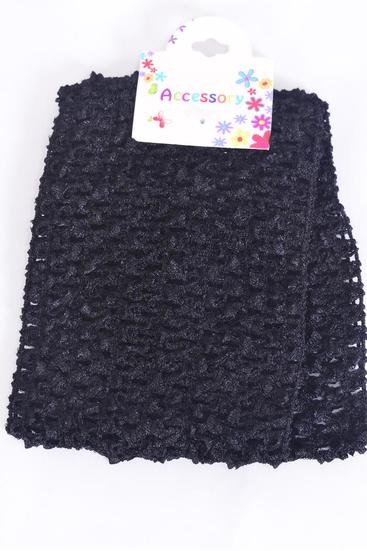 Ballerina Headband 24 pcs Turban 4 Inch Wide Black / 12 card = Dozen Black , Stretch , Size - 4" Wide , Hang Tag & OPP Bag & UPC Code