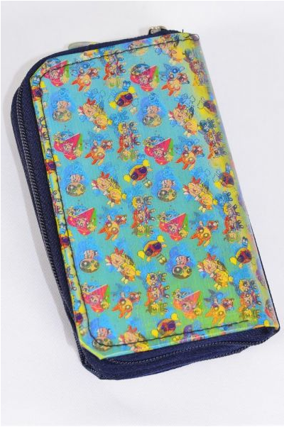 Coin Purse 3-D Cartoon Purse/DZ Size-4.25"x 2" Wide,W OPP bag