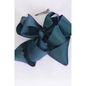 Hair Bow Extra Jumbo Windmill Cheer Bow Type Double Layered Spruces Grosgrain Bow/DZ **Spruces** Alligator Clip,Size-6.5"x 6.5" Wide,Clip Strip & UPC Code