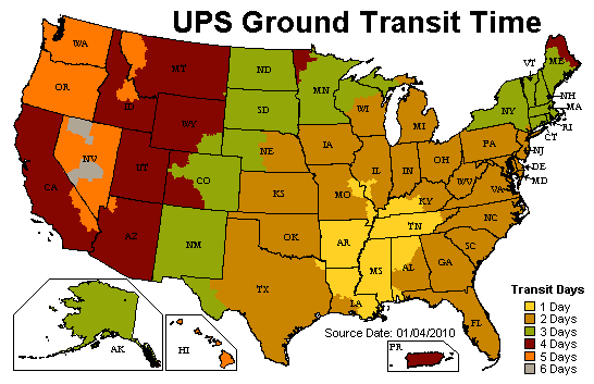 UPS Ground Transit Time